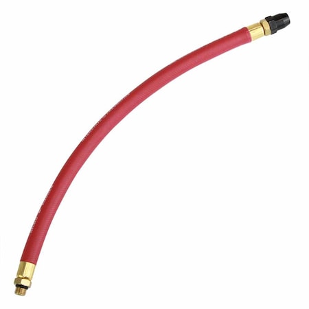 Interstate Pneumatics Rubber Hose Whipend with Straight-In Tapered Chuck TW146